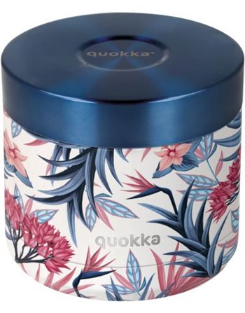 QUOKKA THERMAL FOOD JAR WHIM BLUE GARDEN 600ml  Brotdosen