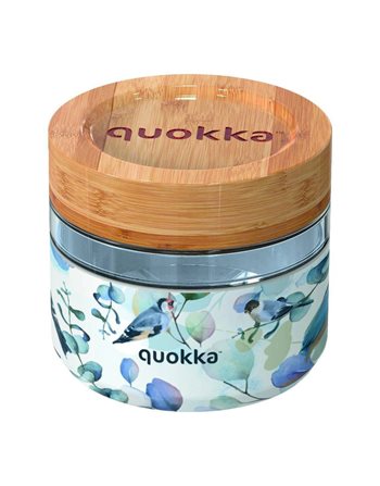QUOKKA GLASS FOOD JAR DELI BLUE NATURE 500ml  Brotdosen