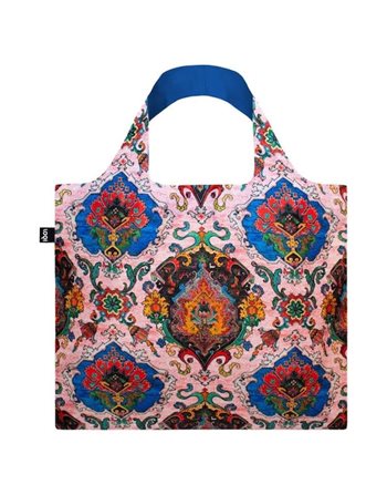 LOQI DECORATIVE ART TAPESTRY TEA ROSE RECYCLED BAG  Einkaufstaschen