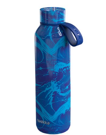 QUOKKA ΜΠΟΥΚΑΛΙ ΘΕΡΜΟΣ SOLID ΜΕ ΛΑΒΗ WAVES 630ml  Παγούρια Θερμός