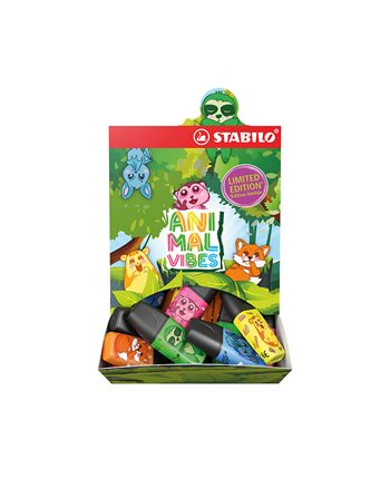 ΜΑΡΚΑΔΟΡΟΣ ΥΠΟΓΡΑΜΜΙΣΗΣ STABILO BOSS mini ANIMAL VIBES PINK  Μαρκαδόροι Υπογράμμισης