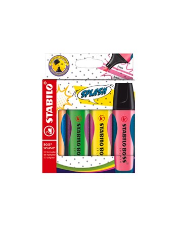 HIGHLIGHTERS STABILO BOSS SET SPLASH 4pcs  Highlighters