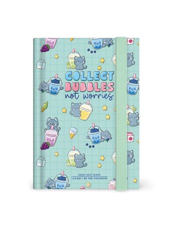 LEGAMI SMALL DAILY DIARY 2026/2027 16 MONTHS - KITTY BUBBLE TEA  Akademisches