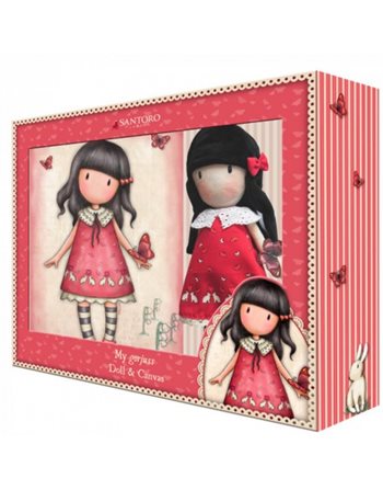 GORJUSS GIFT RAG DOLL AND CANVAS TIME TO FLY  Κούκλες - Κουζινικά