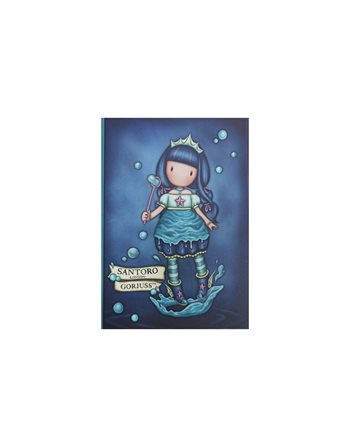 GORJUSS STITCHED NOTEBOOK SMALL ELEMENTS WATER  Softcover Notebooks