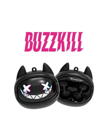 KIDDOBOO GOAT EARBUDS GRAFITY BUZZKILL (KBG08BLK)  Headphones