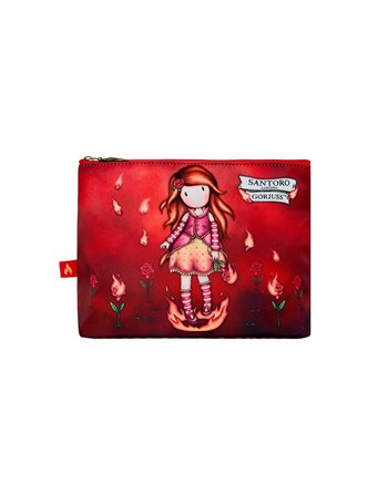 GORJUSS LARGE ACCESSORY CASE FIRE IN MY HEART  Κασετίνες Νεσεσέρ