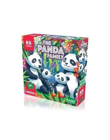 KS PRE-SCHOOL PUZZLE THE PANDA FAMILY 24pcs