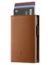 CACTUS LEATHER WALLET 3 CASES RFID BROWN