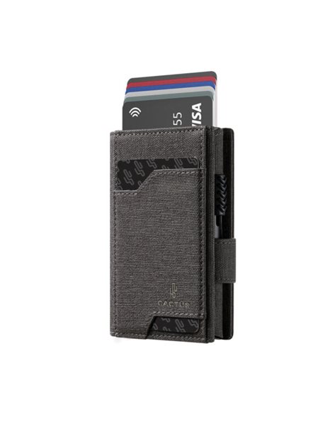 CACTUS WALLET IN&OUT 3 CASES RFID GREY