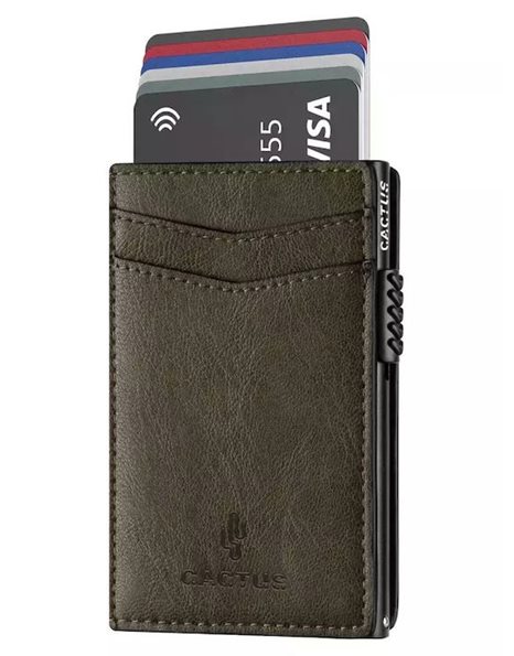 CACTUS WALLET RFID OLIVE