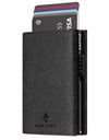 CACTUS LEATHER WALLET ALCANTARA 3 CASES RFID GREY