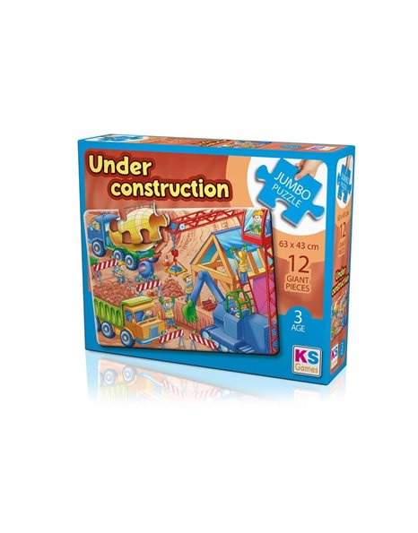 KS JUMBO PUZZLE UNDER CONSTRUCTION 12pcs