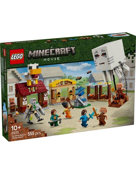 LEGO MINECRAFT THE GHAST BALLOON VILLAGE ATTACK 21273