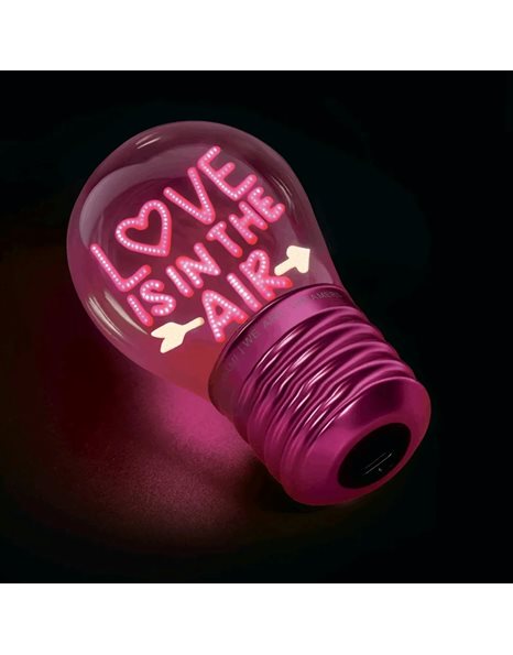 LEGAMI LIGHTBULB-SHAPED TABLE LAMP BULB FICTION - LOVE IS IN THE AIR