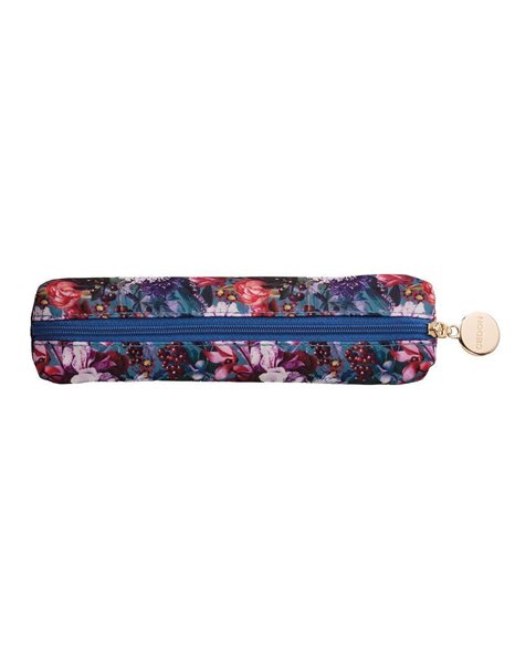CEDON EASY PENCIL CASE FLOWER BOUQUET PETROL