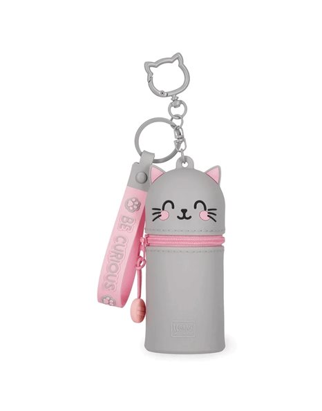 LEGAMI MINI KAWAII COIN PURSE WITH KEY RING - KITTY