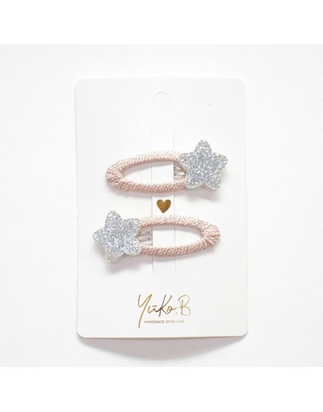 ΚΟΚΑΛΑΚΙΑ ΜΕ ΚΛΙΠ ΜΑΛΛΙΩΝ YUKO.B PARIS COLLECTION - BLUE STARS