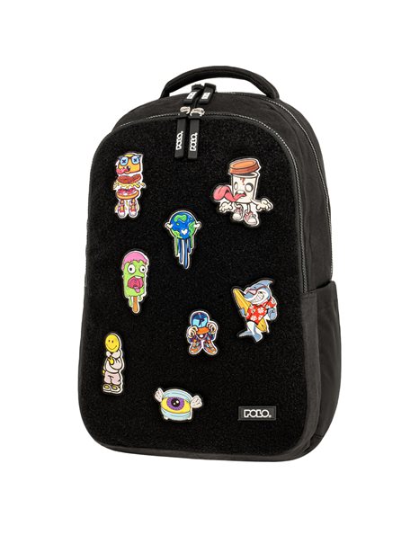 POLO BACKPACK PATCHES BLACK (901079-2000)