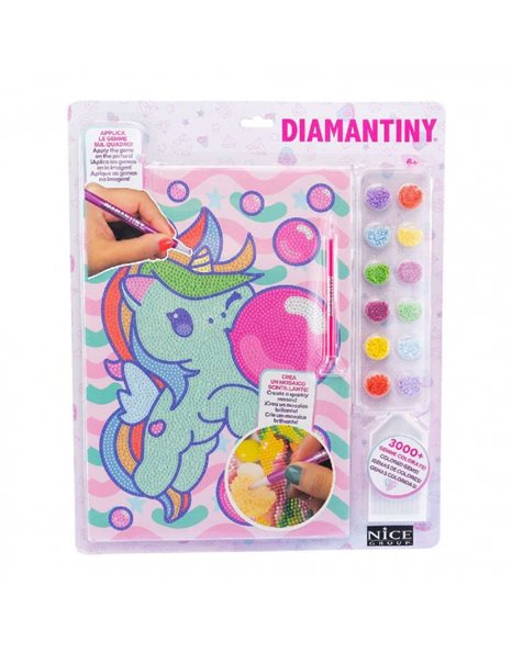 DIAMANTINY DIAMOND ART LIGHT BLUE UNICORN