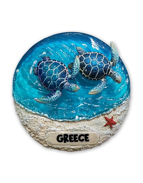 MAGNET TURTLE GREECE BLUE COAST