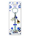 KEYCHAIN POLYESTER - BLUE ANKER EYE SEA SHELL