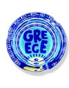 GLASS ROUND ASHTRAY GREECE - EYE
