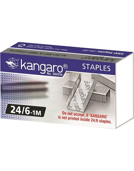 KANGARO STAPLES 24/6 1000pcs