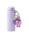 FUNKY FISH BOTTLE WITH KEYCHAIN PURPLE 500ml CHARMS
