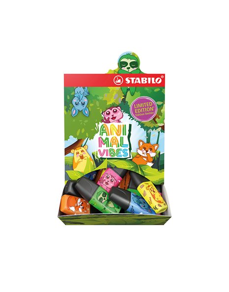 ΜΑΡΚΑΔΟΡΟΣ ΥΠΟΓΡΑΜΜΙΣΗΣ STABILO BOSS mini ANIMAL VIBES GREEN