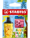 ΜΑΡΚΑΔΟΡΟΙ STABILO BOSS mini ANIMAL VIBES SET 3τεμ.