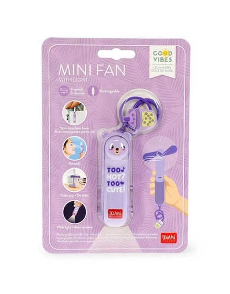 LEGAMI RECHARGEABLE PORTABLE MINI FAN - TEDDY