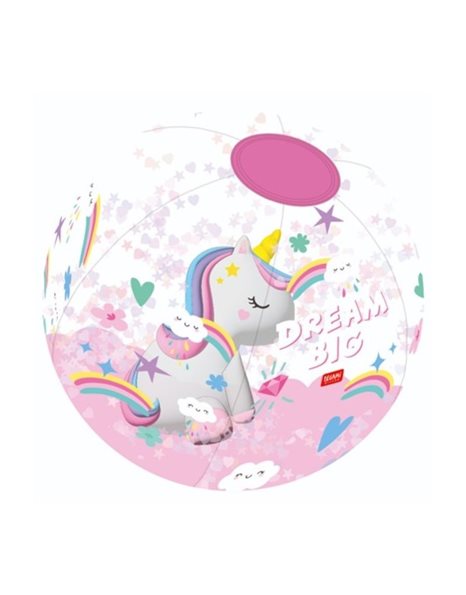 LEGAMI INFLATABLE BEACH BALL - UNICORN