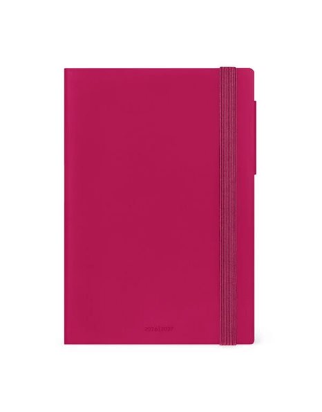 LEGAMI MEDIUM WEEKLY DIARY 2026/2027 16 MONTHS - RASPBERRY JAM