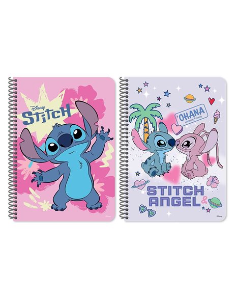 ΤΕΤΡΑΔΙO ΣΠΙΡΑΛ 17x25 2ΘΕΜ 60Φ LILO & STITCH 2ΣΧ