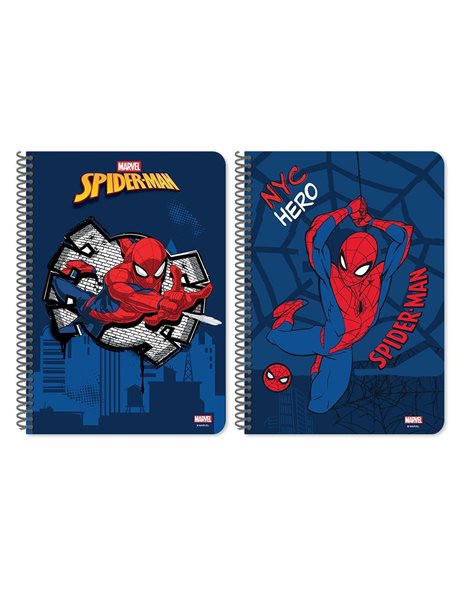 ΤΕΤΡΑΔΙO ΣΠΙΡΑΛ MUST 17x25 2Θ 60Φ SPIDERMAN 2 ΣΧΕΔΙΑ