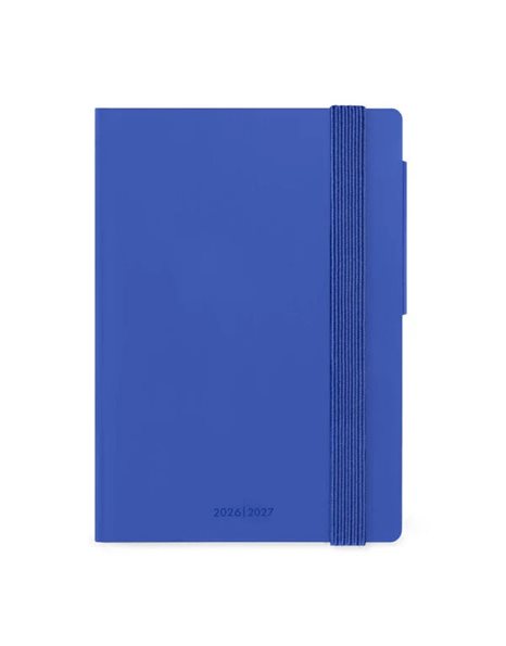 LEGAMI SMALL WEEKLY DIARY WITH NOTEBOOK 2026/2027 16 MONTHS - ECLECTIC BLUE SMALL