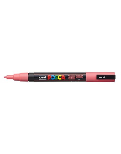 ΜΑΡΚΑΔΟΡΟΣ UNI POSCA PC-3M FINE CORAL PINK