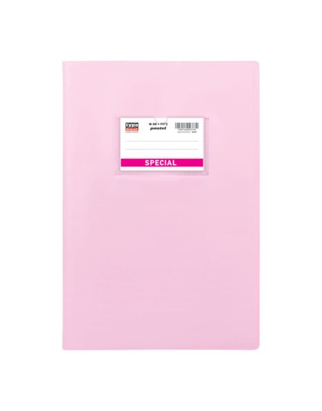 PASTEL STITCHED RULED NOTEBOOK B5 PINK