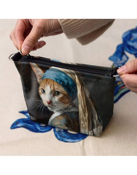 ΝΕΣΕΣΕΡ MEDIUM ΒΕΛΟΥΤΕ CAT WITH EARRING