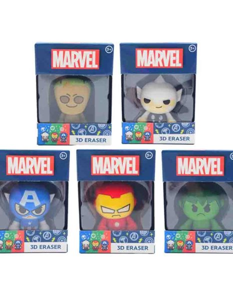 MARVEL ΓΟΜΑ 3D (5 ΣΧΕΔΙΑ)