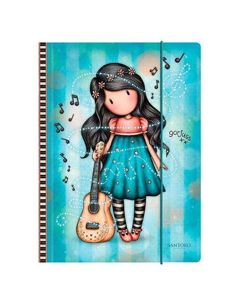 GORJUSS MELODIES FOLDER WITH ELASTIC CLOSURE - THIS ONE'S FOR YOU