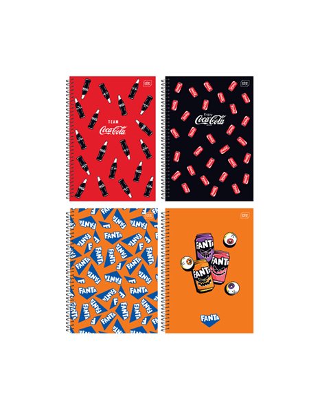 INTERDRUK SPIRAL NOTEBOOK COCA COLA 21x29/1sub 60sh