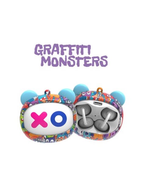 KIDDOBOO GOAT EARBUDS GRAFITY MONSTERS (KBG08PNK)
