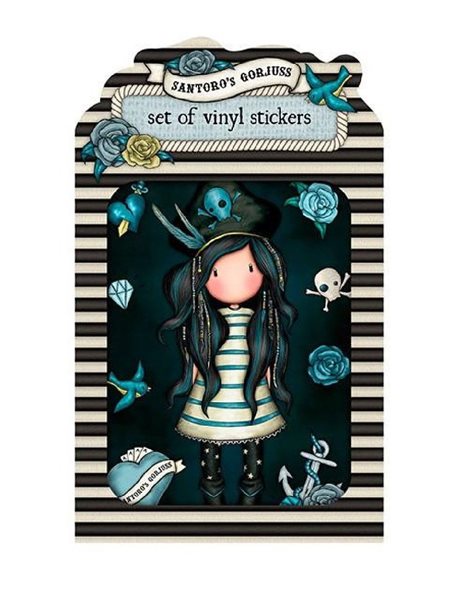 GORJUSS VINYL STICKER PACK BLACK PEARL
