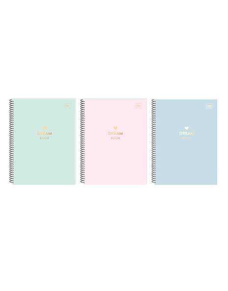INTERDRUK SPIRAL NOTEBOOK DREAM BOOK 21x29/4sub 240sh