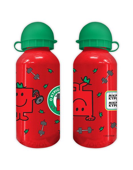 WATER BOTTLE ALUMINIUM 400ml - MR. STRONG 2