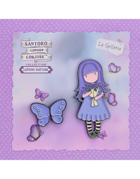 SANTORO PINS - SEND ME FLOWERS