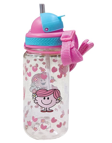 WATER BOTTLE WITH STRAW - LITTLE MISS HUG