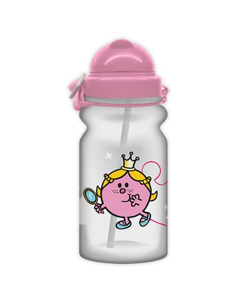WATER BOTTLE WITH STRAW - LITTLE MISS PRINCESS 2